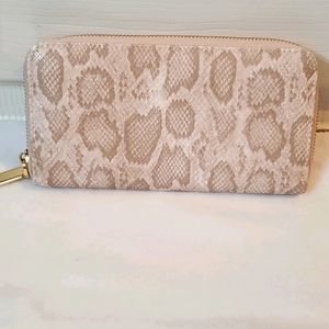 Snake print wallet